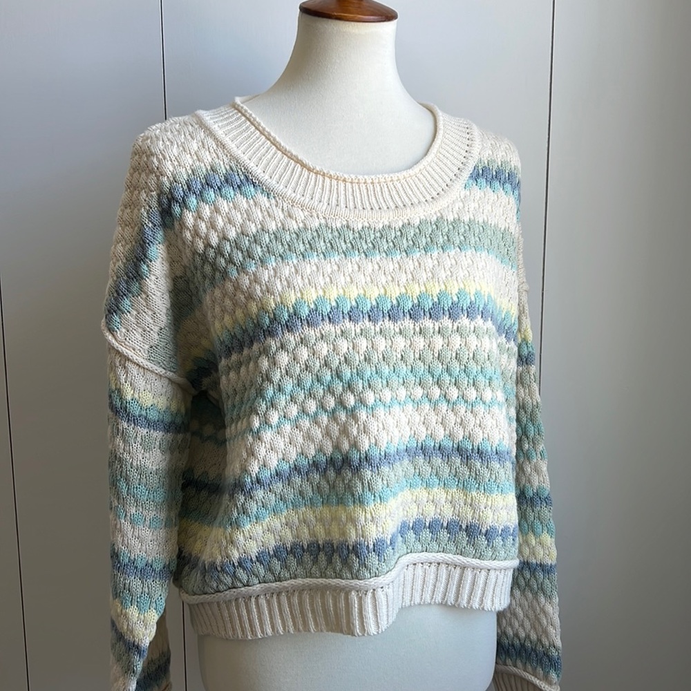 Cloud Chaser Crop Sweater Euc - image 1